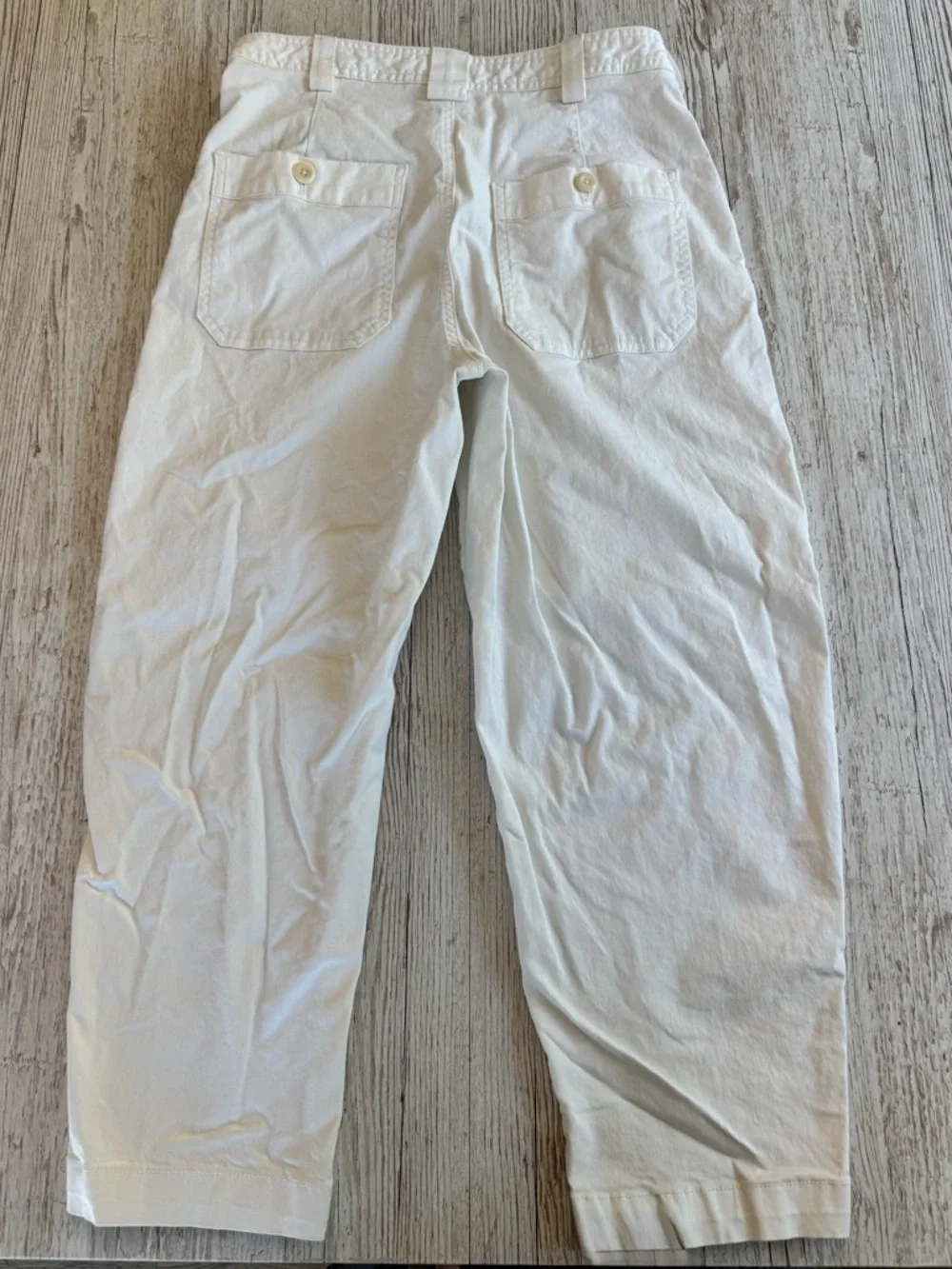 Banana Republic White Cargo Utility Pants 2P